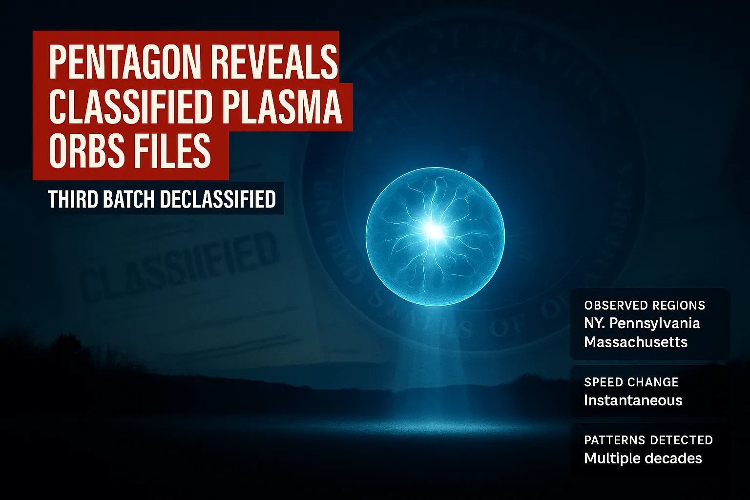 Declassified files focus on plasma orbs in third batch of UAP documents